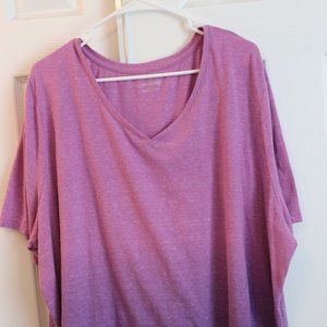Catherines Purple Ombre Tshirt  3x (26/28)